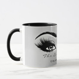 Lashes Makeup Artist Studio Silver Grau Tasse