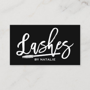 Lashes Makeup Künstler Handgeschriebenes Skript s Visitenkarte