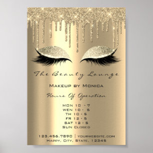 Lashes Makeup Openings Gold Salon Tropfens Park Poster