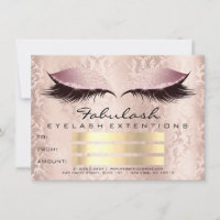 Lashes Pink Makeup Artist Certificate Geschenk