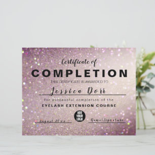 Lashes Rose Gold Dripping Glitzer Award Course