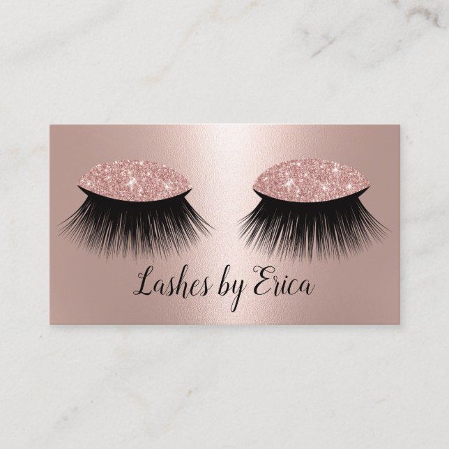 Lashes Rose Treuekarte (Vorderseite)