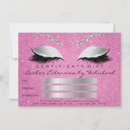 Lashes Silver Pink Makeup Artist Geschenk