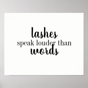 Lashes Speak Poster