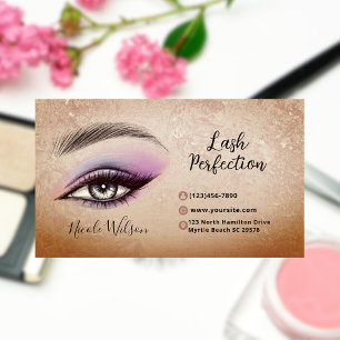 Lashes und Brows Beauty Makeup Visitenkarte