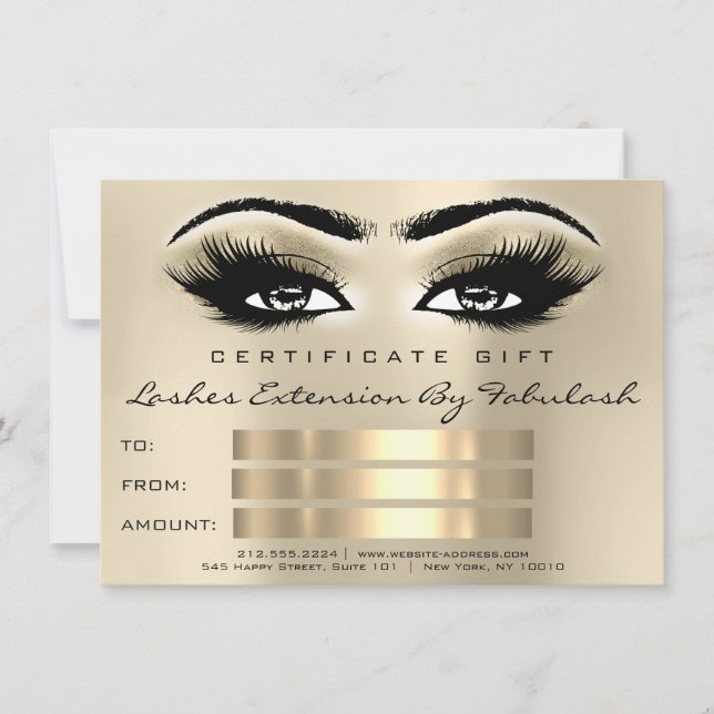 Lashes WELLNESS-CENTER Makeup Certificate - Augen (Vorderseite)
