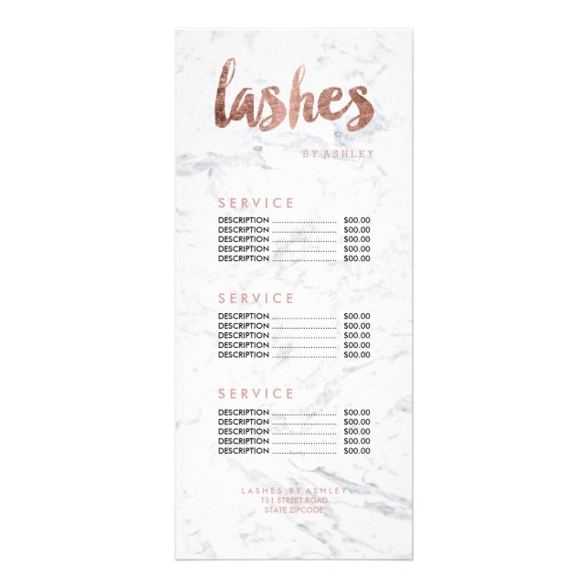 Lashes Werbekarte (Vorne)