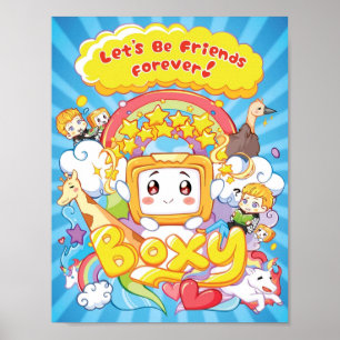 Lass39;s be Friends Forever Boxy Poster