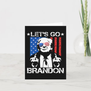 Lass#39;s Go Brandon Pro Trump 2024 Flag Anti Joe Karte