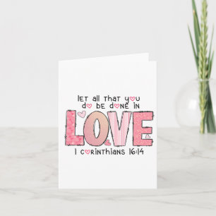 Lass alles, was du getan Liebe Bibel Verse Valenti Karte