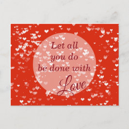 Lass alles, was du machst, mit Liebe 1 Korinther 1 Postkarte