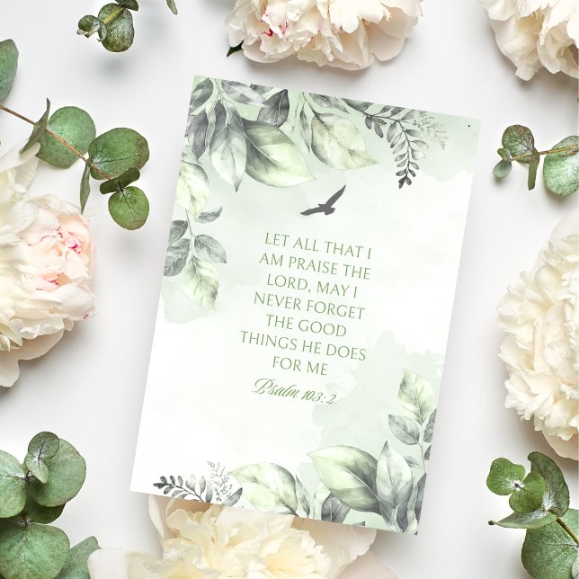 Lass alles, was ich bin Lob für den Herrn Psalm 10 Karte (Von Creator hochgeladen)