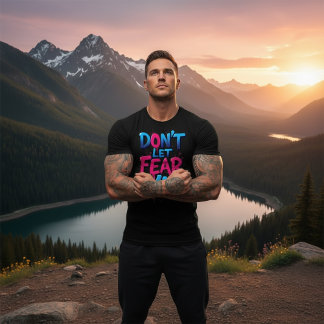 Lass Angst nicht gewinnen Graffiti  Tri-Blend Shirt