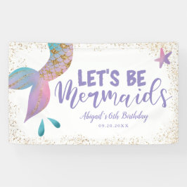 Lass Be Mermaids Geburtstagspartei Banner