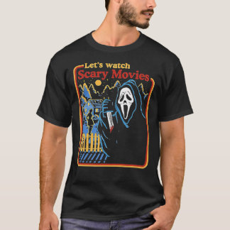Lass Beängstigende Filme ansehen Scream Horror akt T-Shirt
