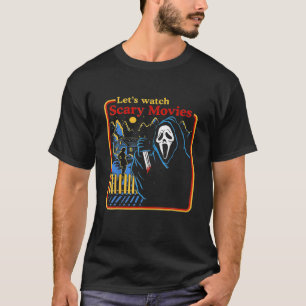Lass Beängstigende Filme Horror Scream Ghost-Horr T-Shirt