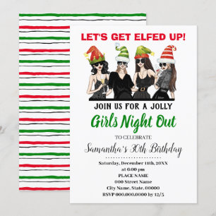 Lass bekommt die "Elfed up Girls"-Nacht vor Weihna Einladung