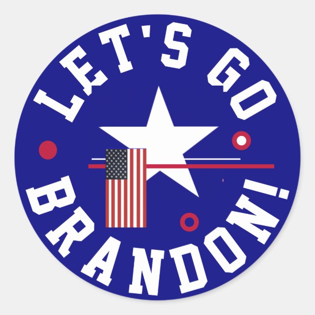 Lass Brandon Classic Round Aufkleber (Vorderseite)