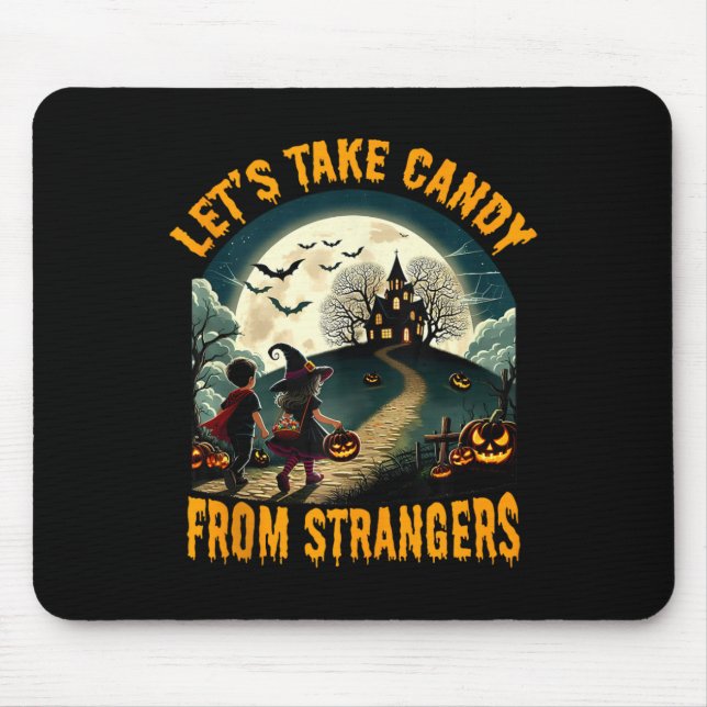 Lass Candy aus Strangers Funny Halloween Spo Mousepad (Vorne)