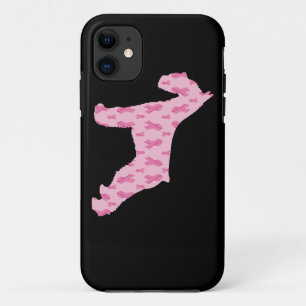 Lass Cure Cancer Ribbon Schnauzer iPhone 11 Hülle