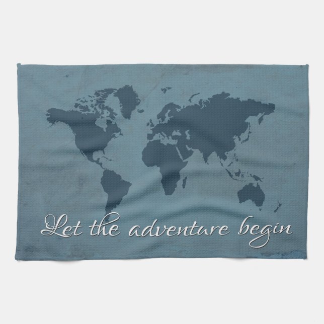 Lass das Abenteuer beginnen Handtuch (Horizontal)