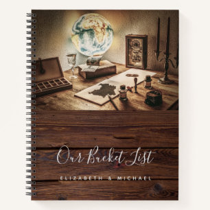 Lass das Abenteuer beginnen! Newlyweds BUCKETLIST Notizbuch