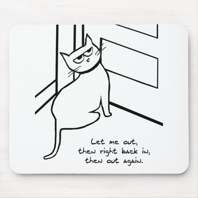 Lass das Cat Out - Funny Cat Geschenk für Katzen L Mousepad (Vorne)