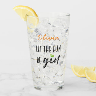 Lass das lustige, personalisierte Glas