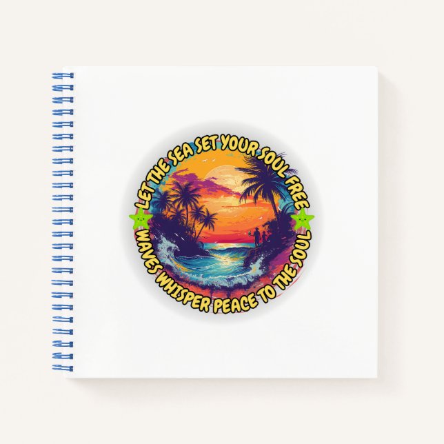 Lass das Meer Set Ihr Soul kostenlos Notizbuch (Vorderseite)