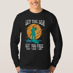 Lass das Set, das du paddelst aufklappst. T-Shirt