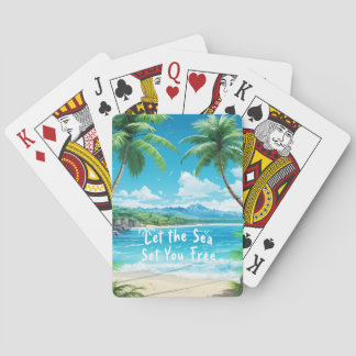 Lass das Set, du kostenlos Beach Playing Cards Spielkarten