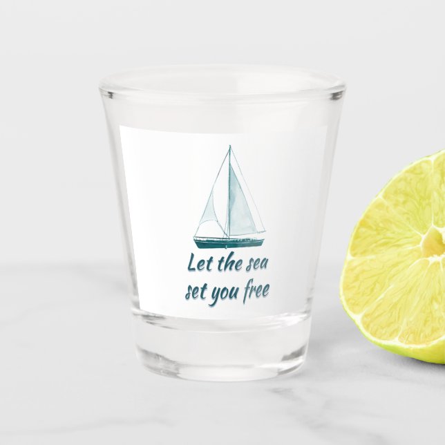 Lass das Set Sie kostenlos Schnapsglas (Vorderseite)