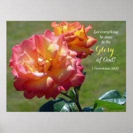 Lass, dass alles mit der Herrlichkeit Gottes getan Poster