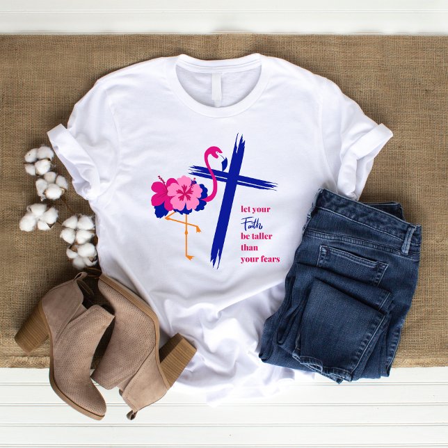 Lass, dass dein Glaube größer ist als dein Zitat T-Shirt (Von Creator hochgeladen)