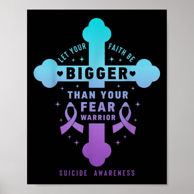 Lass, dass dein Glaube größer ist als deine Angst, Poster (Vorne)