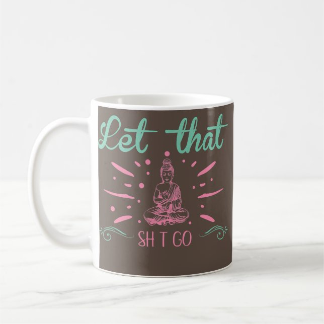 Lass, dass Meditation nicht rutschfest Yoga Mat Fu Kaffeetasse (Links)