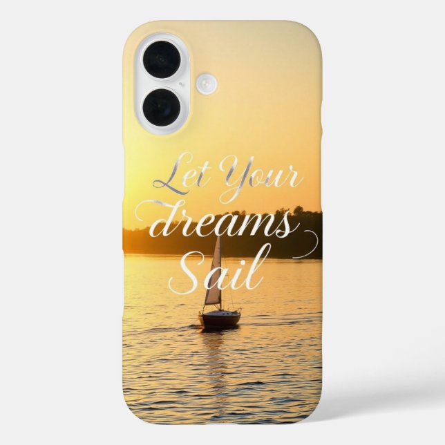 Lass Dein Dreams Segel Case-Mate iPhone Hülle (Rückseite)