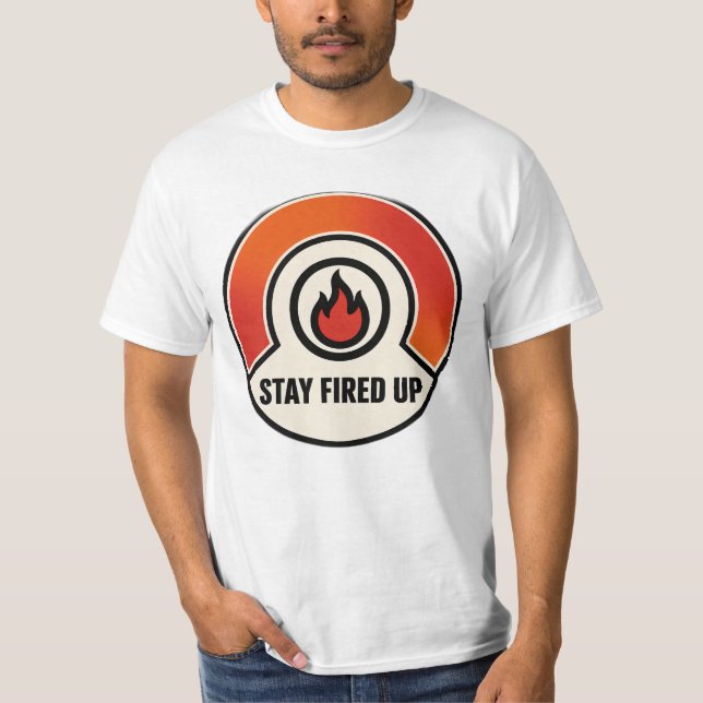 Lass Dein Feuer Leiten – Motivation Flame Shirt (Vorderseite)