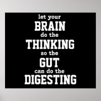 Lass dein Gehirn denken Poster