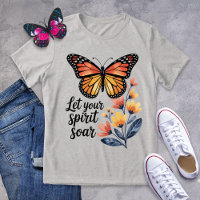 Lass dein Geist-Schmetterling-T-Shirt