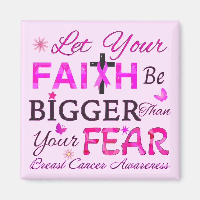 Lass dein GLAUBEN GRÖSSER Magnet (Vorne)