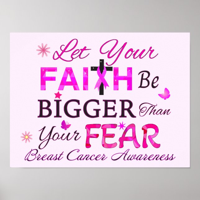 Lass dein GLAUBEN GRÖSSER Poster (Vorne)