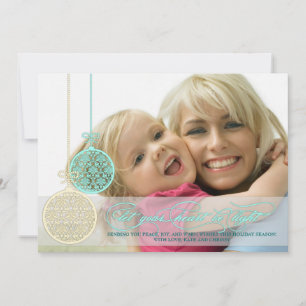 Lass Dein Herz sei eine helle Full Page Foto Card Feiertagskarte