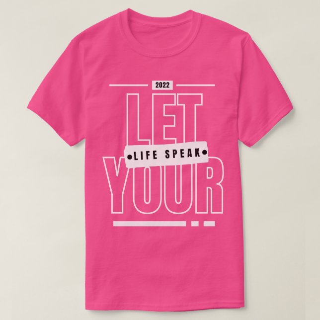 Lass Dein Leben sprechen Matthew 514 Bibelverse Re T-Shirt (Design vorne)