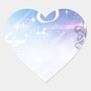 lass dein Licht Herz-Aufkleber