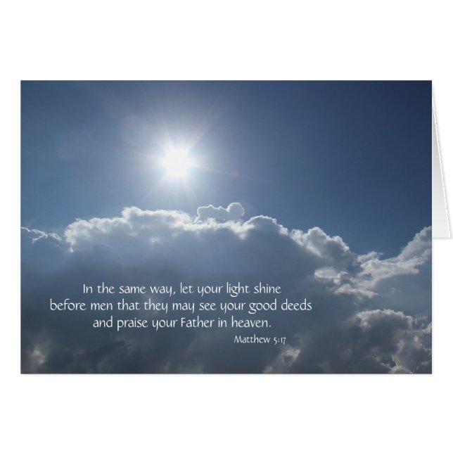 Lass dein Licht; Himmel Oben! (Vorderseite (Horizontal))