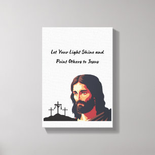 Lass dein Licht Leinwanddruck