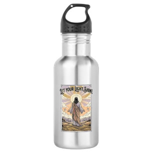 Lass dein Licht scheinen Vintage-Glaube Edelstahlflasche
