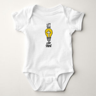 Lass dein Lichtrheinbibel-Kreuz Baby Strampler