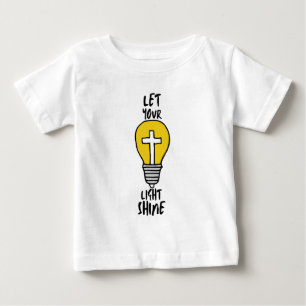 Lass dein Lichtrheinbibel-Kreuz Baby T-shirt